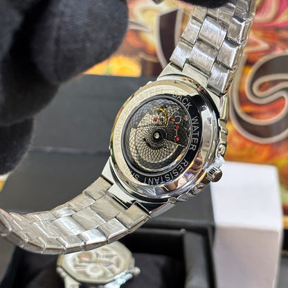 Premium Auto-Skeleton Watch - Black Dial - VA001