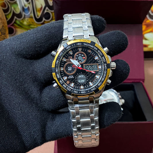 HeavyWeight Dual Time Watch - Black Dial