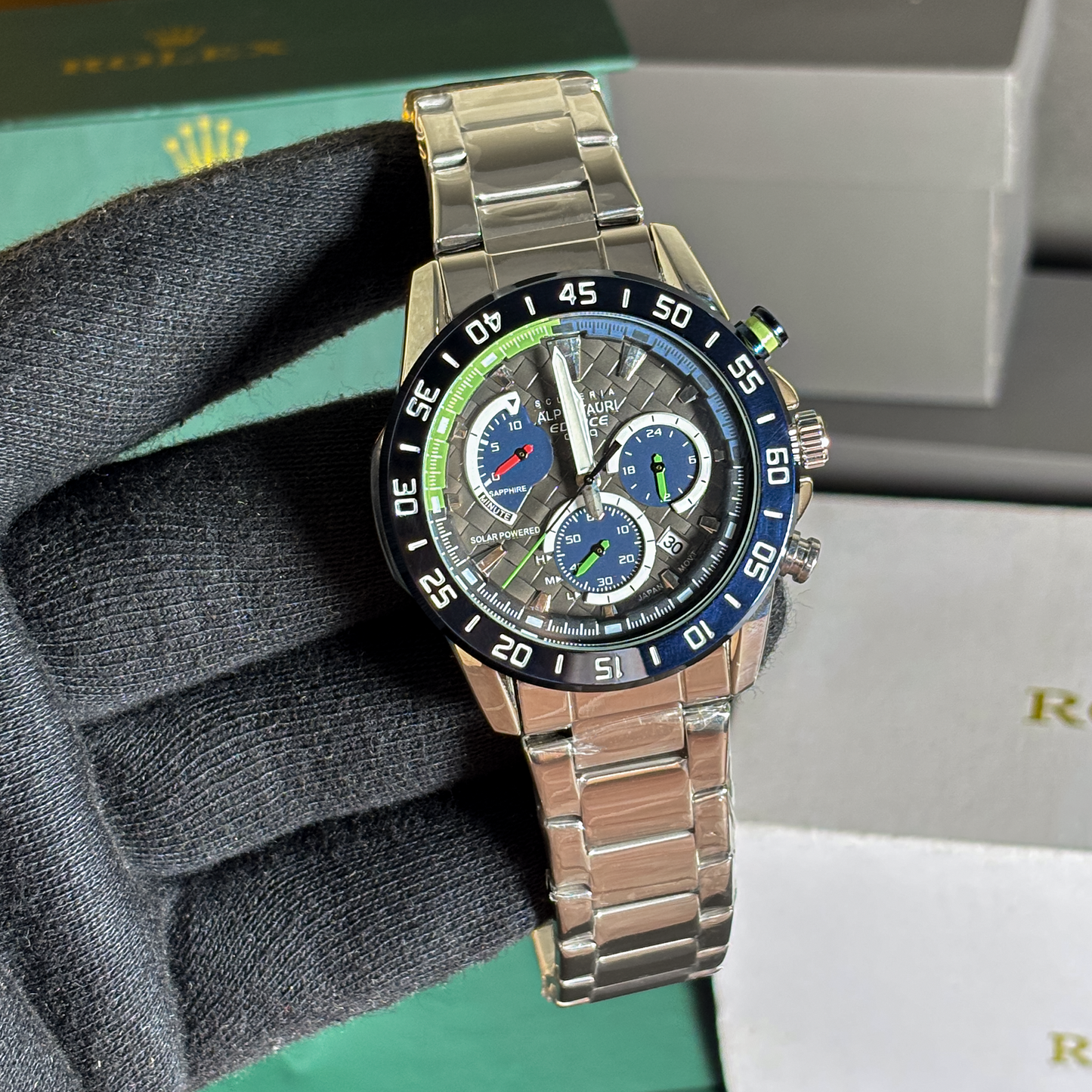 Premium Cronograph Rotating Basel Watch - VWS001