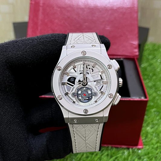 Phantom Skeleton Watch - Pearl White